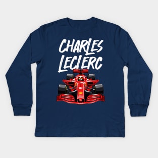 Charles Leclerc Kids Long Sleeve T-Shirt